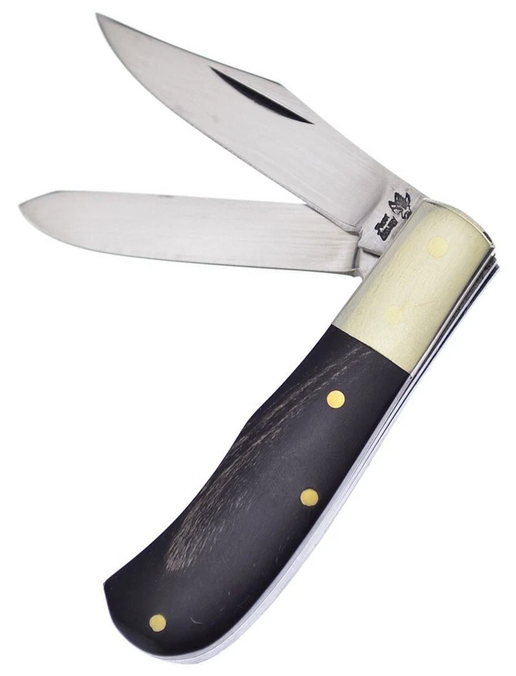 Cuchillo de bolsillo Frost Cutlery Jim Bowie hojas de acero inoxidable mango de cuerno de búfalo Foto 1 de 1