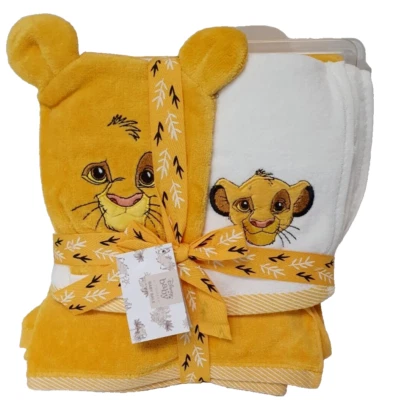 Juego de 3 Toallas de Baño Disney Rey León Niños Juego de Regalo Foto 1 de 4