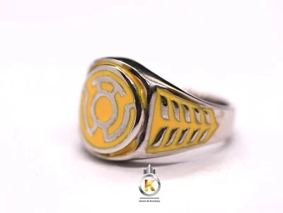 黄色戒指黄色灯笼银色戒指银色 925 黄色灯笼 — 第 1/4 张图片