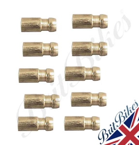 DURITE CRIMP ON BRASS BULLET CONNECTOR FOR 2MM CABLE (QTY 10) - WIRING HARNESS - Picture 1 of 2