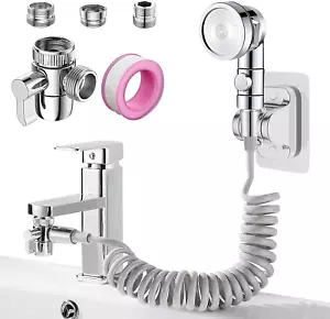 Sink Faucet Sprayer Attachment Set, Kitchen Bathroom Pet Bathing Shower Head wit - Picture 1 of 11
