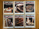 ShopNotes Magazine First 6 issues #1,2,3,4,5,6 w/ Premiere Issue Illustrated