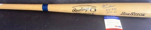 Jack Brickhouse Chicago Cubs Signed Bat PSA DNA COA Hey Hey HOF 83 - Picture 1 of 1