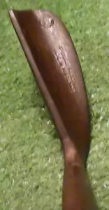 ANTIQUE VINTAGE Flange Sole Wood Shaft Putter Made in Scotland for Chas Boyle CM - Picture 1 of 12