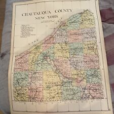 Map Chautauqua County 1905 Original
