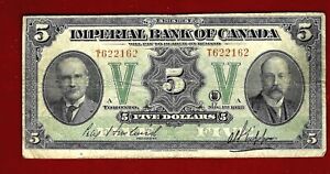 CANADA IMPERIAL BANK OF CANADA LARGE SIZE $5 630-18-04 CIRCULATED
