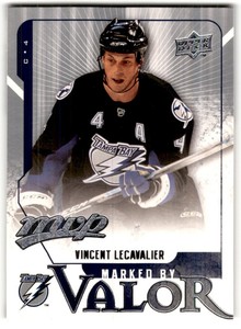 2008-09 Upper Deck MVP Marked by Valor Vincent Lecavalier #MV14 Tampa Bay