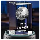 3D Crystal Photo, Moon Picture in Crystal for Couple Girlfriend Mom Her Women...