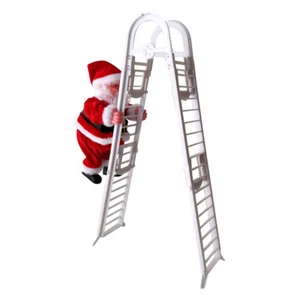 Electric Climbing Santa Claus Christmas Decoration Hanging Xmas Ornament Toy - Picture 1 of 23