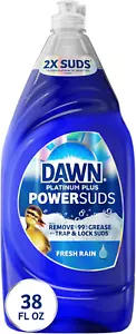 Dawn Platinum Plus PowerSuds Liquid Dish Soap, 38 oz. Bottle - Picture 1 of 11