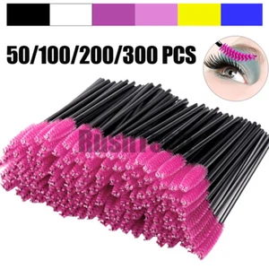 Disposable Eyelash Brush Mascara Wands Applicator Eyebrow Brush Makeup Tool - Picture 1 of 13