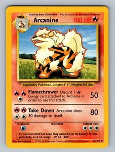 Arcanine Base Set #023/102 Lightly played 24 - Picture 1 of 2