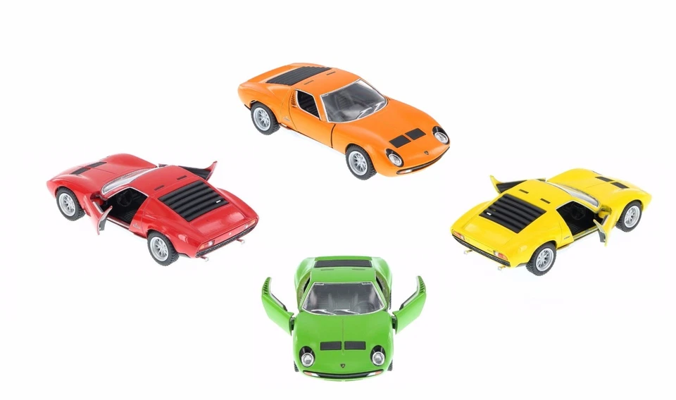 Kinsmart 1971 Lamborghini Miura P400 SV Diecast Model Toy Car 1 34 Orange