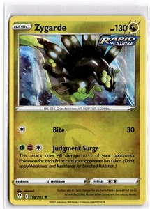 Pokemon TCG Zygarde 118/203 Swsh07: Evolving Skies Holo - Picture 1 of 1