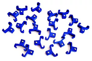 20 GOLIATH INDUSTRIAL ABS 3/8" BLUE REPLACEMENT SOCKET RACK RAIL CLIPS SC38B - Picture 1 of 1
