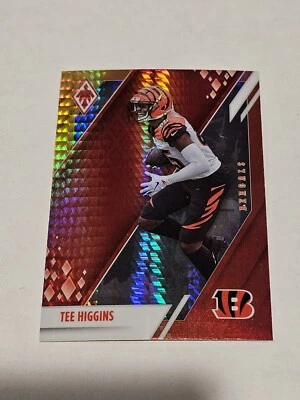 2021 Tee Higgins Panini Phoenix Fire Burst Prizm #21 Cincinnati Bengals - Image 1 of 2
