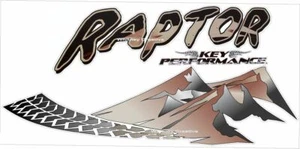 "RAPTOR Key Performance" RV LOGO Graphic decal END CAP lettering Made Fresh - Bild 1 von 1