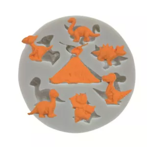Stampo fondente silicone dinosauri torta cioccolato pasta ghiaccio stampo zucchero - Foto 1 di 3