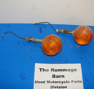 FRONT TURN SIGNAL INDICATORS SET --------- 1971 HONDA CL350 Twin Scrambler - Picture 1 of 2