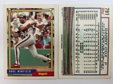 1992 TOPPS BASE #451-650 BASEBALL CARDS YOU PICK COMPLETE YOUR SET SINGLE ROOKIE