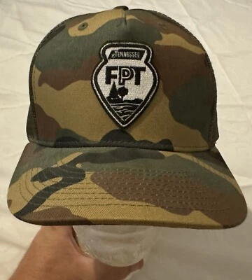 FPT Fort Pillow Trail Patch Camo Trucker Hat Cap Mesh SnapBack Tennessee Outdoor - Image 1 of 4