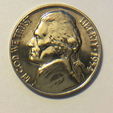 1954  JEFFERSON NICKEL  PROOF  B-275 Cover