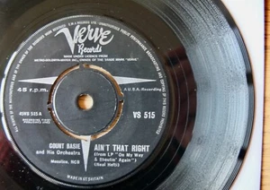 COUNT BASIE AIN'T THAT RIGHT 7" SINGLE VERVE (1963) VG+ JAZZ GT BRITAIN - Picture 1 of 3