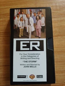 ER The Storm VHS Tape For Your Emmy Consideration Screener Promo Rare - Foto 1 di 3