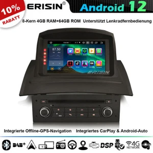 64GB Android 12 GPS Autoradio GPS DSP BT5.0 DAB+ Wifi TPMS Für Renault Megane II - Bild 1 von 20