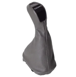 FÜR MERCEDES W168 A-KLASSE 97-04 SCHALTKNAUF FALTENBALG SCHALTHEBEL LEDER GRAU - Bild 1 von 9