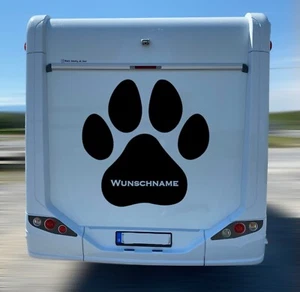 Hundepfote mit Wunschname in verschiedenen Größen - Bild 1 von 5