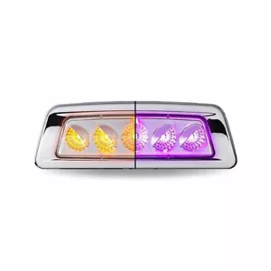 Kenworth T680/T700/T880 Driver Fender Marker Light-Dual - Amber/Purple LED - Picture 1 of 5