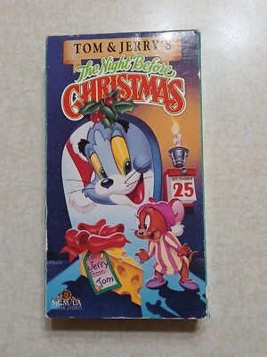 Tom & Jerry VHS Tape The Night Before Christmas Children's Cartoon - Image 1 of 4