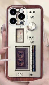 Vintage Retro Radio Cassette recorder Phone Case iPhone 16 Pro Max 15 Plus - Picture 1 of 4