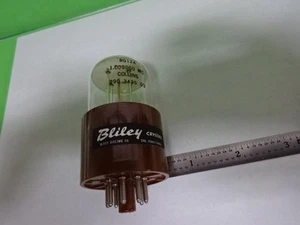 ANTIQUE QUARTZ RADIO CRYSTAL BLILEY ELECTRIC COLLINS 1 MHz GLASS FREQUENCY AQ-42 - Picture 1 of 10