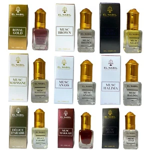 Premium Oil-Based Perfumes Attar, Alcohol Free - 5 ml Bottles - El Nabil Scents