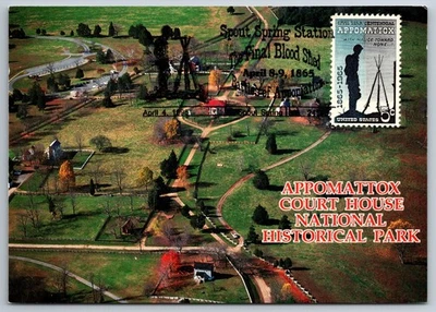 #1182 Civil War Appomattox Maxi Card w/Pictorial Cancel - Image 1 of 2