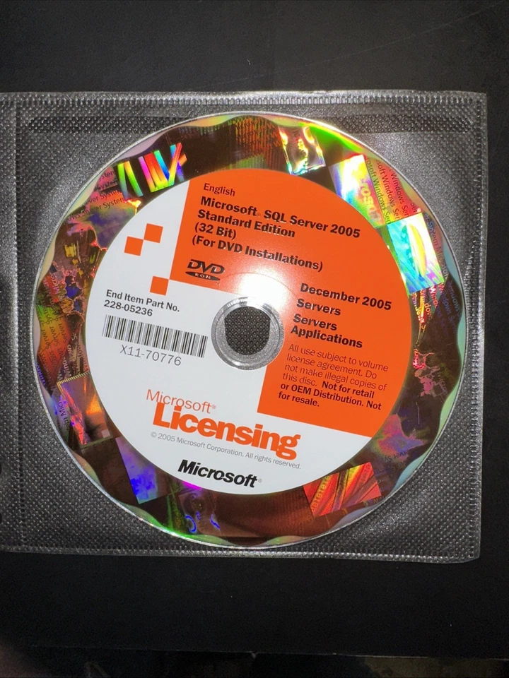Microsoft SQL Server2005 Standard Edition (32bit) - Image 1 of 4