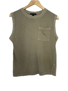 Forever 21 Women's Small Olive Green Cotton Sleeveless Pocket Tank Top - Picture 1 of 5