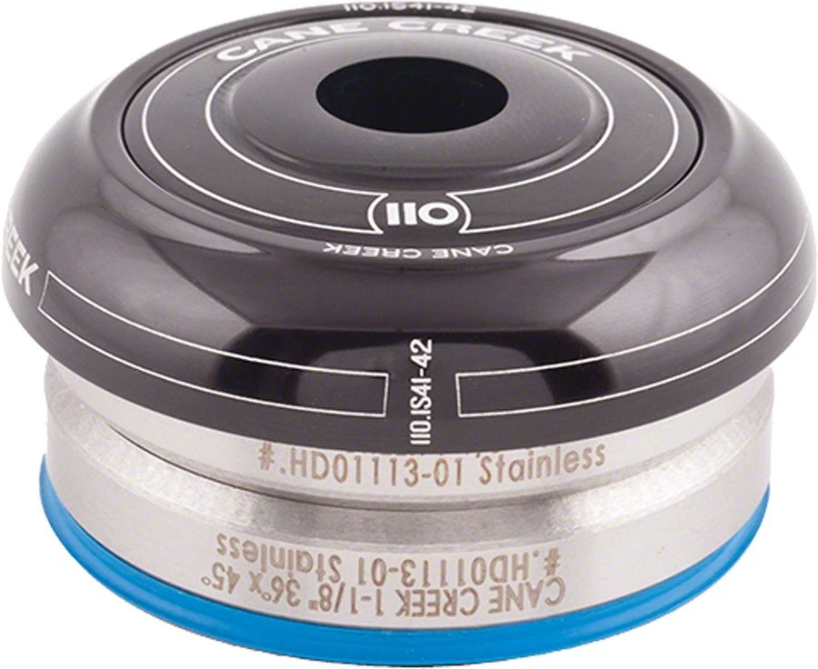 Cane Creek 110 IS41/28.6 / IS41/30 Short Cover Headset Black - Image 1 of 1