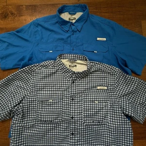 Lotto 2 Camicia Uomo 2XL Habit Pesca Plaid Ventilata Pesca Escursionismo Manica Corta - Foto 1 di 11