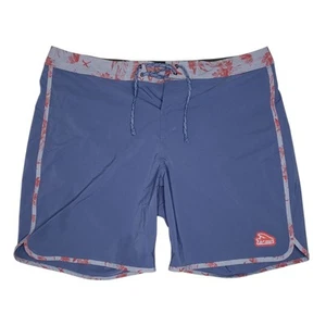Patagonia Boardshorts Mens 38 Blue Red Floral Hydropeak Scallop Swim Trunks - Imagen 1 de 12