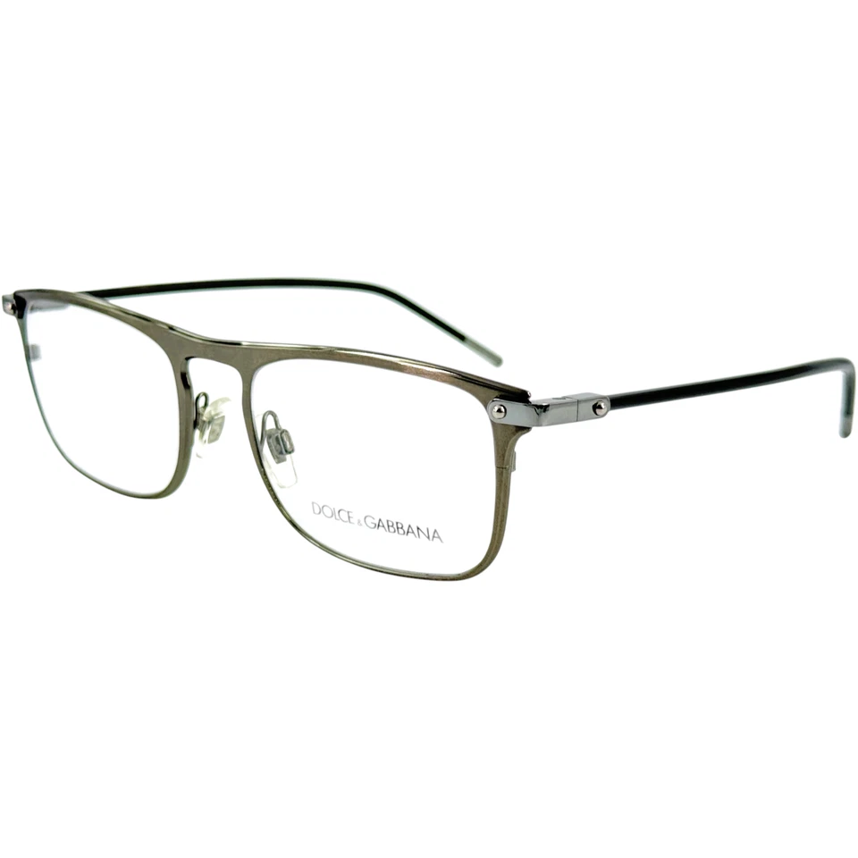 Dolce & Gabbana DG1315 Mens Metal Eyeglass Frame 1332 Brushed Dk Gunmetal 53-19 - Image 1 of 4