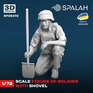 Figura Soldado con Pala Escala Modelo 1:72 Spalah SP25472 - Imagen 1 de 3