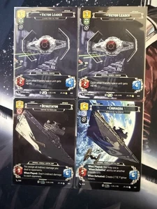 Star Wars Unlimited Victor Leader x2 Devastator Chimaera Carbonite Prestige Lot - Picture 1 of 1