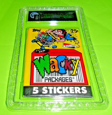 🤡 1990 Topps Wacky Packages Non-Sports Stickers UNOPENED Wax Pack GAI 9 MINT - Image 1 of 3
