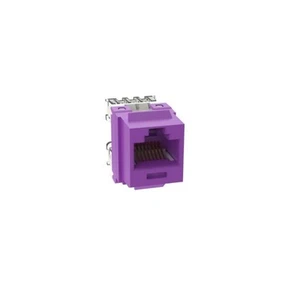 Panduit NK688MVL Cat-6 Punchdown Keystone Jack Module UTP RJ45 Violet - Afbeelding 1 van 1