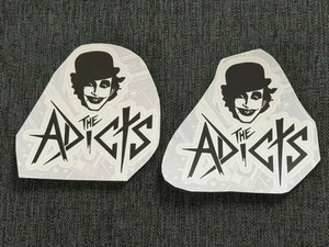 Menge (2) THE ADICTS 2 1/2" x 2 1/2" Punk Rock HUND Logo Aufkleber SCHNELLER KOSTENLOSER VERSAND - Bild 1 von 1