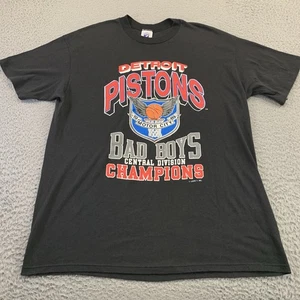 Vintage Detroit Pistons T-Shirt Herren XL 1989 Bad Boys Champs USA Einzelnaht - Bild 1 von 7