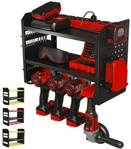Power Tool Organizer Wall Mount - 3-Tier Heavy-Duty Metal Hand Tool Storage R... - Picture 1 of 6